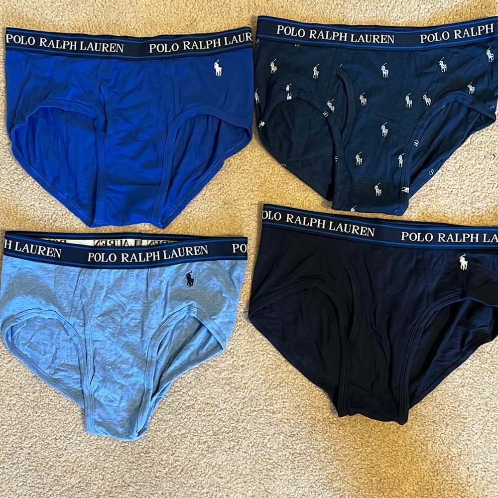4 pairs of Polo Ralph Lauren Men’s Briefs. Brand new without tags. Never worn.